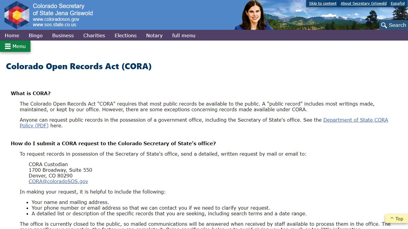 Colorado Secretary of State